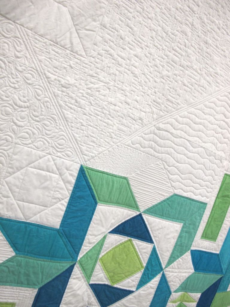 Lovely Fishbourne by Amanda Leins. Gansevoort, New York. Quilted by Liz Haskell.