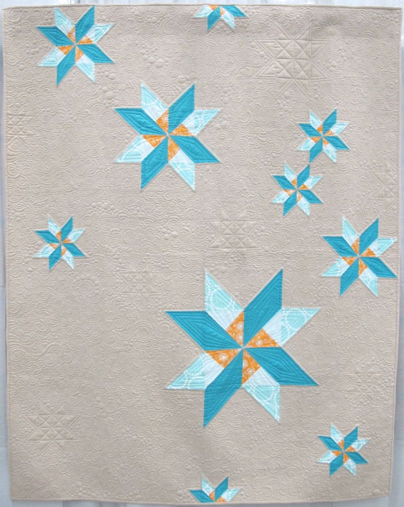 Sugar Snow by Lee Heinrich. Mequon, Wisconsin. Quilted by Krista Withers.