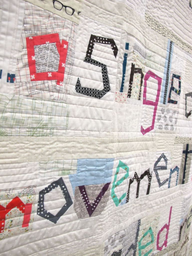 The Definition of Stitch by Sarah Fielke. Chatsworth, New South Wales, Australia. Quilted by Kim Bradley.