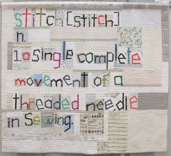 The Definition of Stitch by Sarah Fielke. Chatsworth, New South Wales, Australia. Quilted by Kim Bradley. The Definition of Stitch by Sarah Fielke. Chatsworth, New South Wales, Australia. Quilted by Kim Bradley.