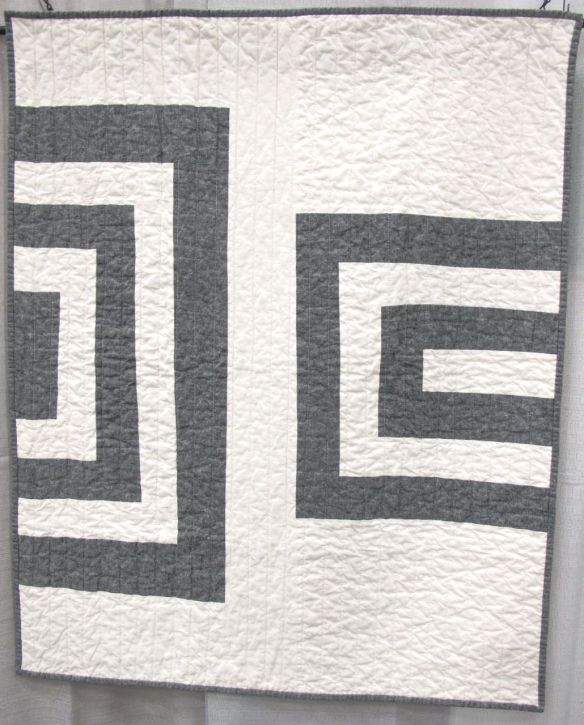 Linen Log Cabin by Barbara Perrino. Wakefield, Rhode Island.