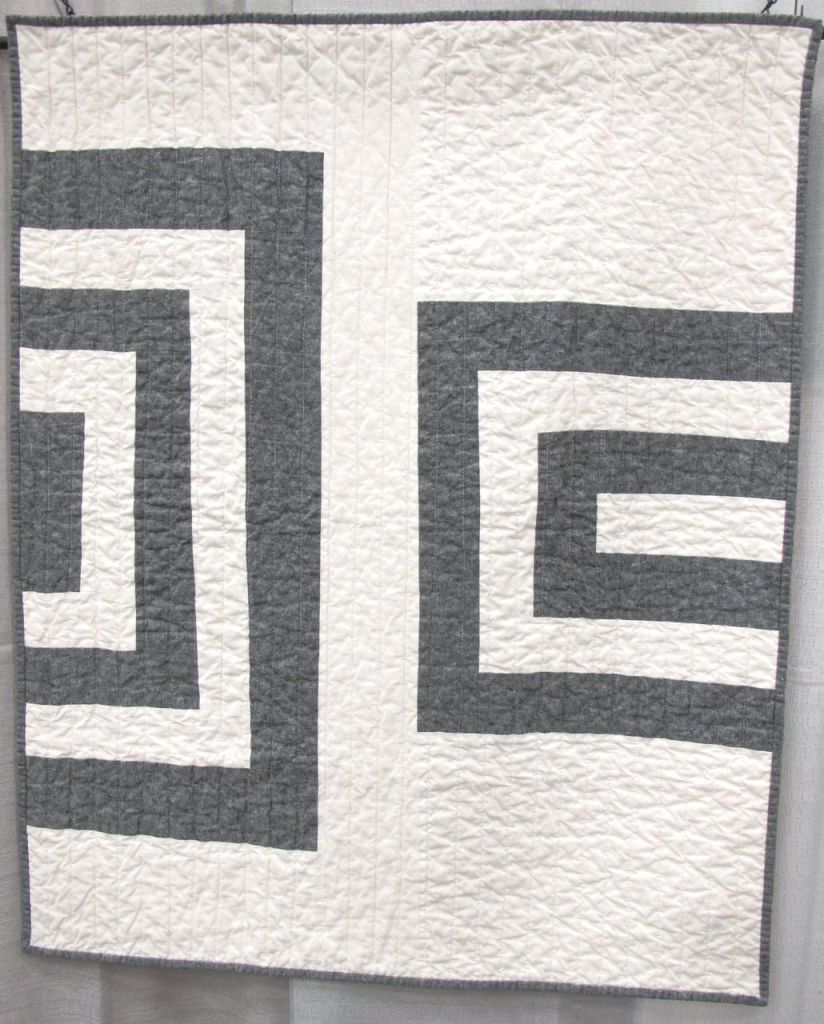 Linen Log Cabin by Barbara Perrino. Wakefield, Rhode Island.