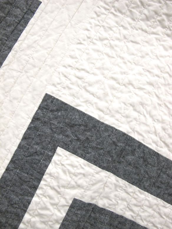 Linen Log Cabin by Barbara Perrino. Wakefield, Rhode Island.