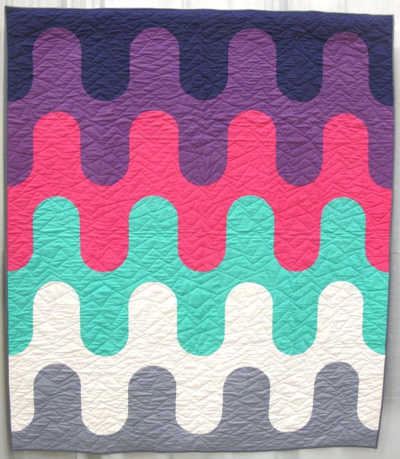 Transmission by Phoebe Harrell. Mt. Pleasant, South Carolina. Quilted by Geri Smith.