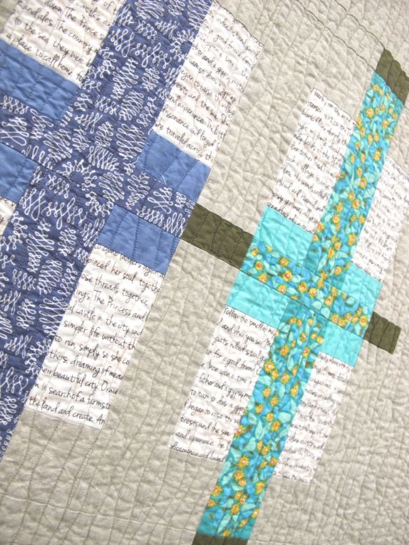 Color Play by Kari Vojtechovsky. Centennial, Colorado. Quilted by Susan Santistevan. 2nd Place, Use of Negative Space category, QuiltCon 2015.