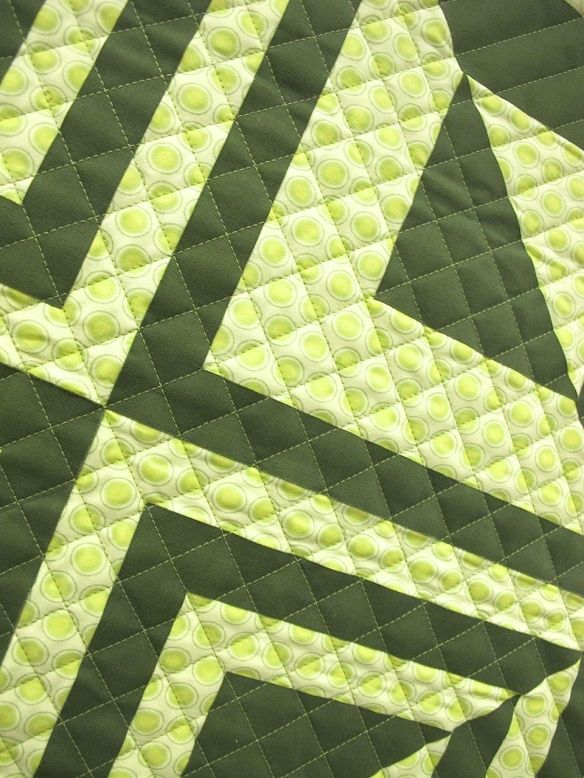 2-Squares=4-Half Square Triangles by Mary Langenberg. Overland Park, Kansas.