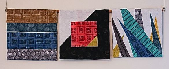 Hand Dyes Pillow Covers by Ann Haley, made by Maryann Majorana and Pauline O'Connell, using Hand Dyes fabric by Kim Schafer