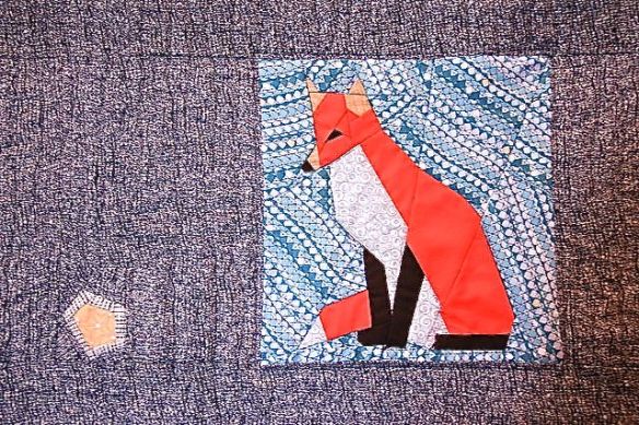 Starry Fox by Birgit Hottentrott, quilted by Terri Carpenter