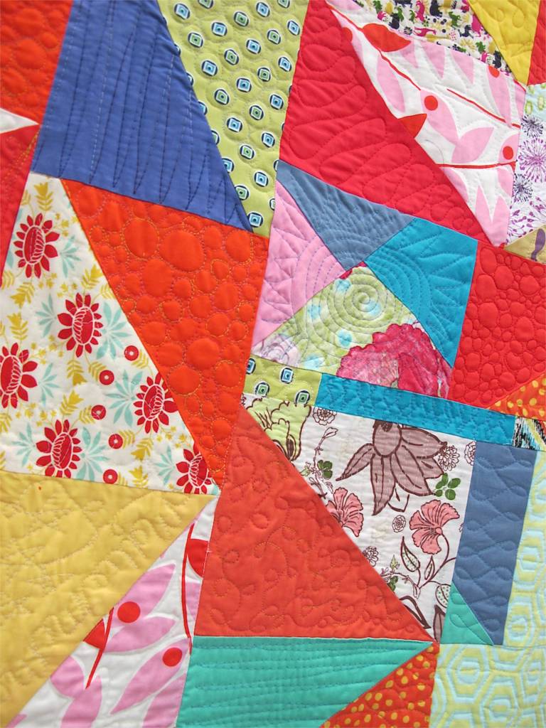 Rainbow Magic by Mollie McMahon. Sutton, New South Wales, Australia. Quilted by Mollie and Mumma (Jules McMahon) 1st Place Youth Quilts, QuiltCon 2015