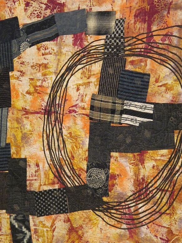 detail of Patchwork Quilt by Joe Cunningham, 74x47, 2012