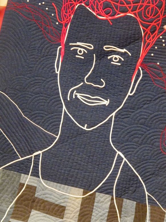 detail of Luke Haynes in his American Context by Joe Cunningham, 74x74, 2012