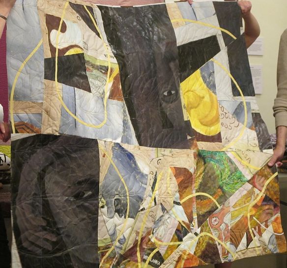 Bed, after Rauschenberg by Joe Cunningham, 52x64, 2013