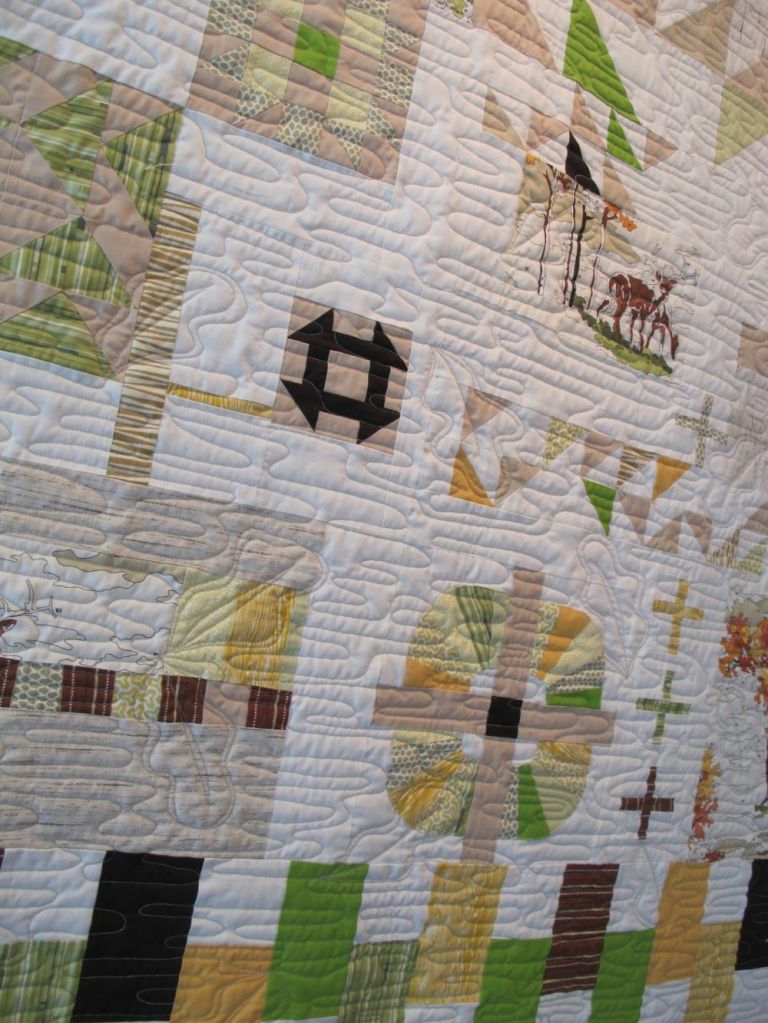 Paint by Improv by Chancy Fessler with Terri Carpenter, Anna Carloni, Valerie Gibbins. Quilted by Chancy Fessler.