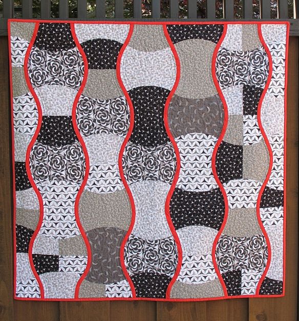 Ripple Strudel by Karen Foster, the Capitola Quilter