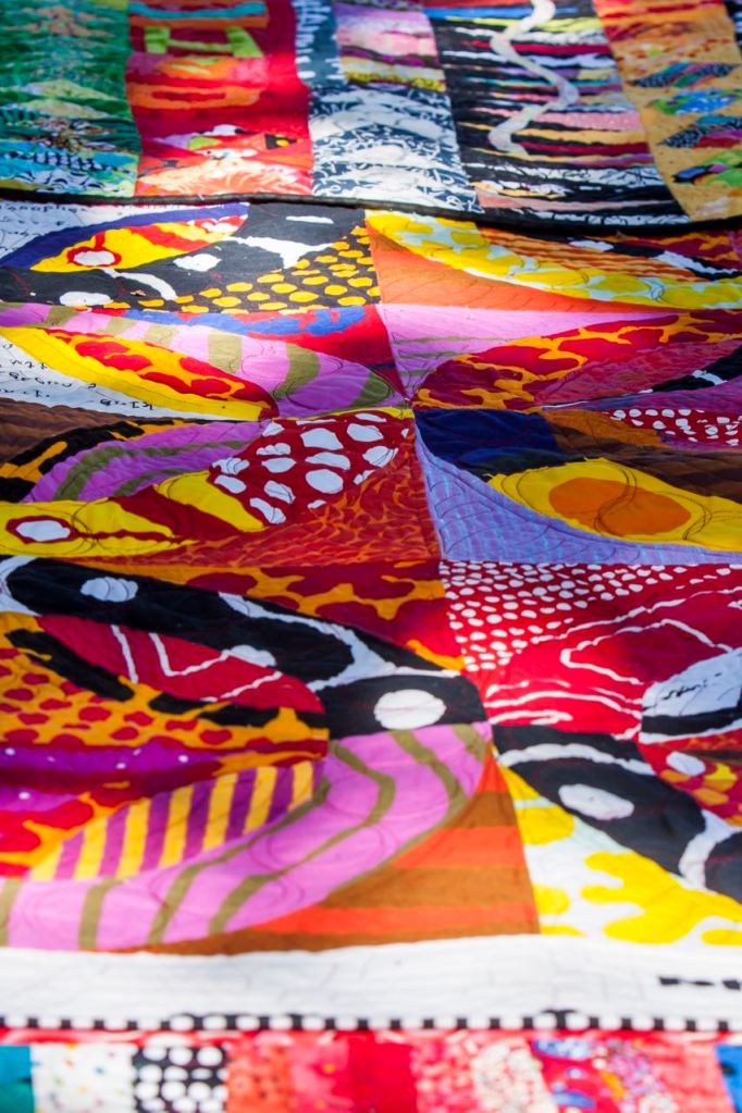 Freddy Moran, Quilting in the Garden at Alden Lane Nursery