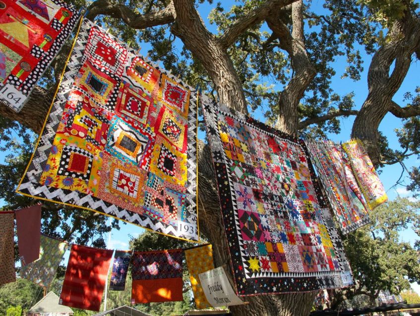 Freddy Moran, Quilting in the Garden at Alden Lane Nursery