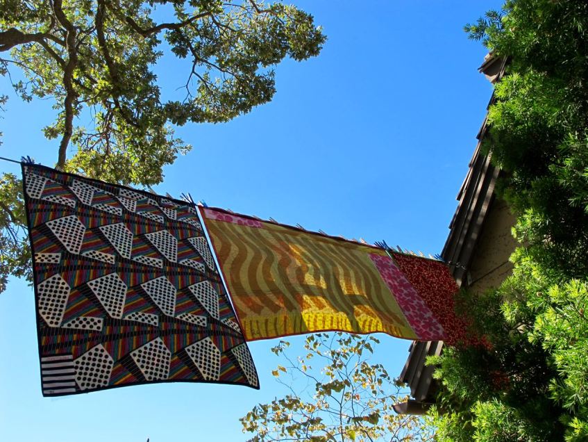 Freddy Moran, Quilting in the Garden at Alden Lane Nursery