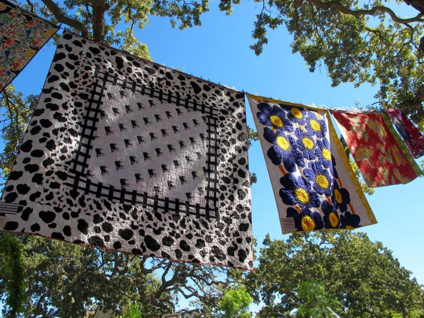 Freddy Moran, Quilting in the Garden at Alden Lane Nursery