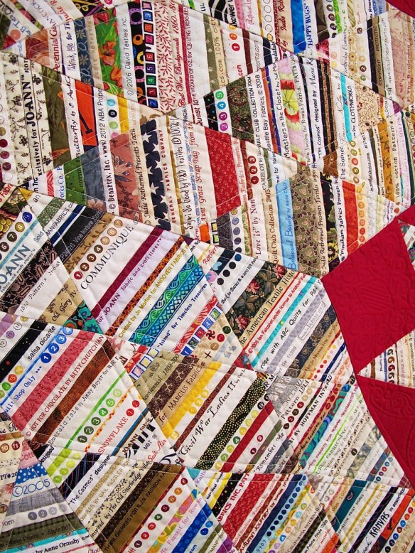 Selvage Star of Bethelem by Mayleen Vinson, quilted by Jan Hutchison Selvage Star of Bethelem by Mayleen Vinson, quilted by Jan Hutchison