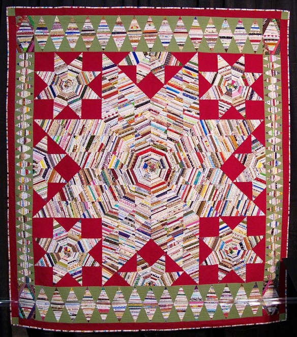 Selvage Star of Bethelem by Mayleen Vinson, quilted by Jan Hutchison Selvage Star of Bethelem by Mayleen Vinson, quilted by Jan Hutchison