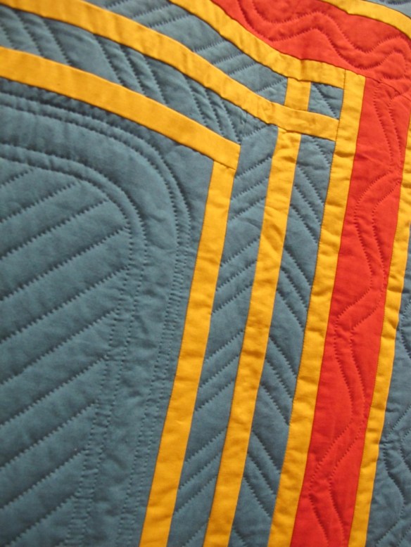 Amish Bars Variation Quilt by Gwen Marston & Joe Cunningham, from San Jose Museum of Quilts & Textiles Amish Bars Variation Quilt by Gwen Marston & Joe Cunningham, from San Jose Museum of Quilts & Textiles