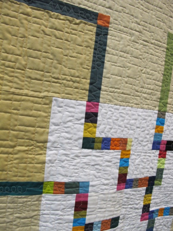 Circuit Board by Pamela Rocco, quilted by Louise Goodenough Circuit Board by Pamela Rocco, quilted by Louise Goodenough