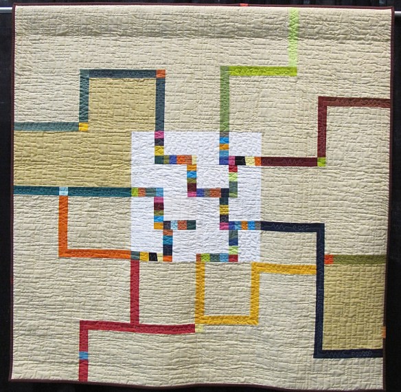 Circuit Board by Pamela Rocco, quilted by Louise Goodenough Circuit Board by Pamela Rocco, quilted by Louise Goodenough