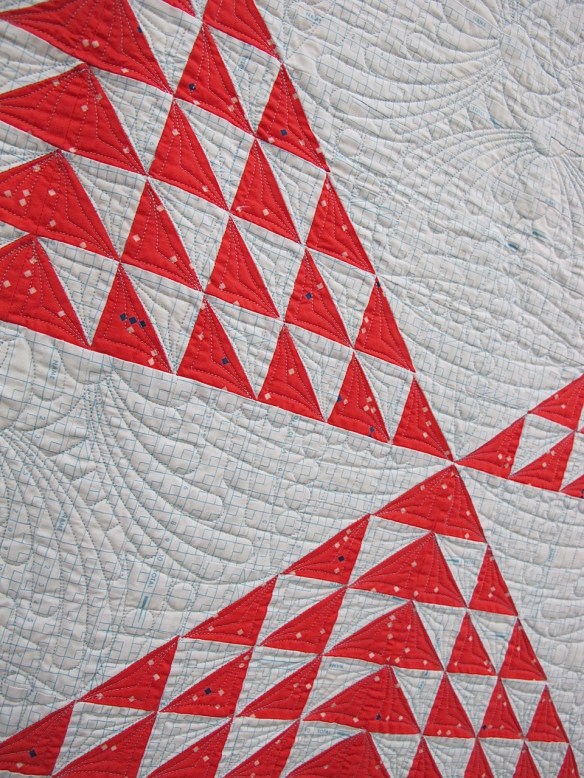 Converging Hours by Lee Chappell Monrow, quilted by Russ Adams Converging Hours by Lee Chappell Monrow, quilted by Russ Adams