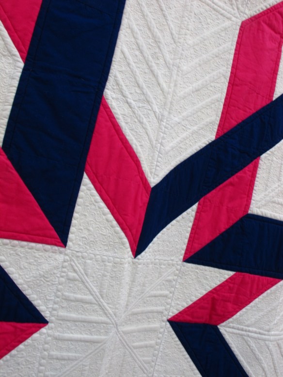 Fractured Star by Donald Wattam, quilted by Mary Ann Wattam Fractured Star by Donald Wattam, quilted by Mary Ann Wattam