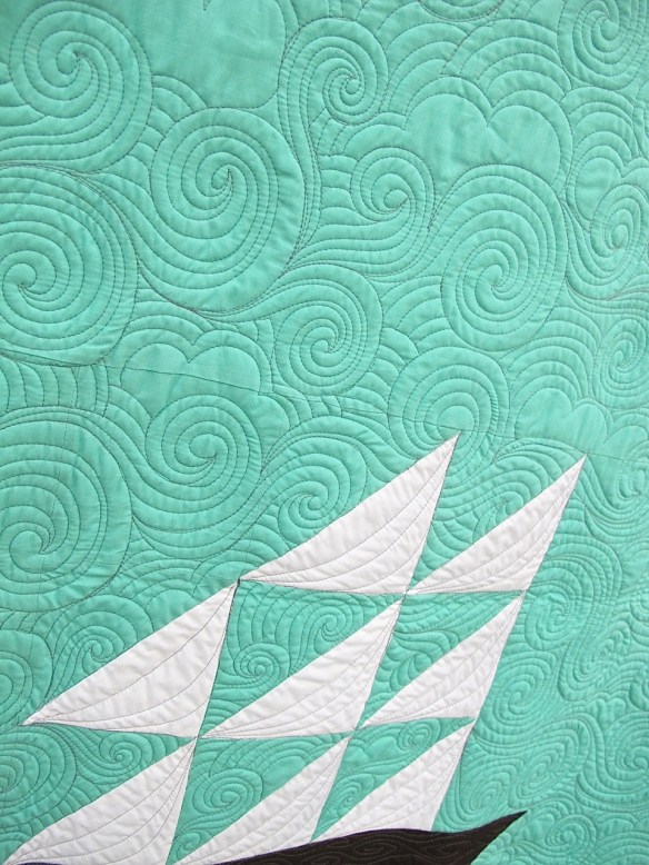 #ImOnABoat by Allison Chambers, quilted by Jessica Toye #ImOnABoat by Allison Chambers, quilted by Jessica Toye