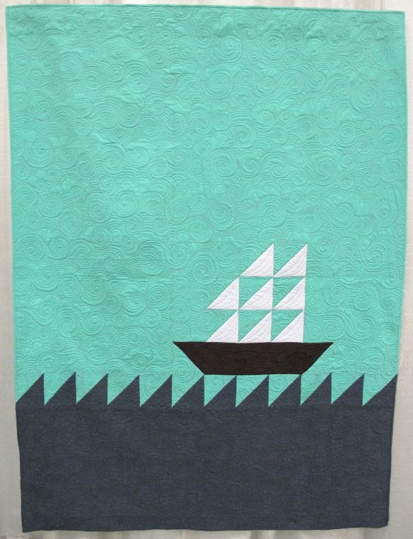 #ImOnABoat by Allison Chambers, quilted by Jessica Toye #ImOnABoat by Allison Chambers, quilted by Jessica Toye