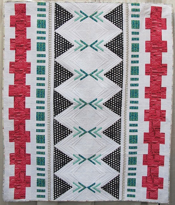 Jungle Ave Tapa by Michelle Wilkie, quilted by Angela Walters Jungle Ave Tapa by Michelle Wilkie, quilted by Angela Walters