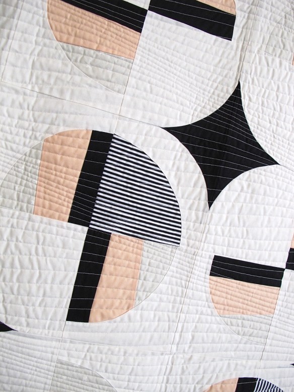 Modern Fans by Suzy Williams, quilted by Quantum Quilts Modern Fans by Suzy Williams, quilted by Quantum Quilts