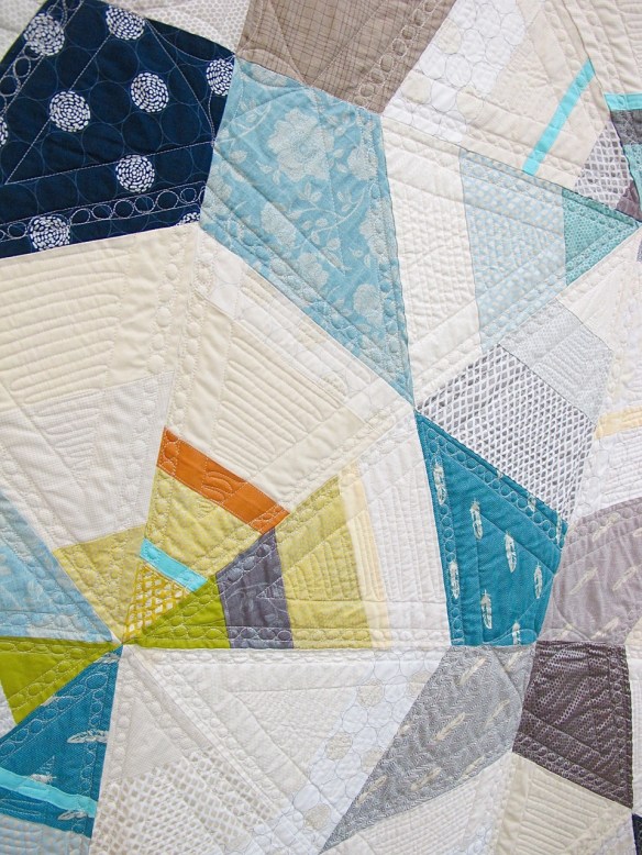 Octagon Shimmer by Jennifer Sampou. quilted by Jocelyn Marzan Octagon Shimmer by Jennifer Sampou. quilted by Jocelyn Marzan