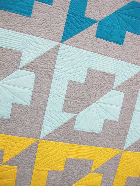 Rainbow Plus by Kristy Cleverly, quilted by Fiona Bell Rainbow Plus by Kristy Cleverly, quilted by Fiona Bell