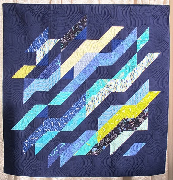 Under Currents by Patty Sloniger, quilted by Pam Biswas Under Currents by Patty Sloniger, quilted by Pam Biswas