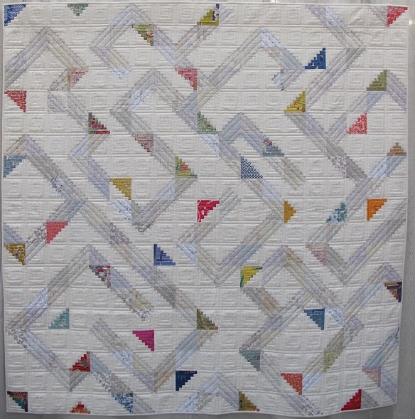 Whimsical Logs by Lelitia Chung, quilted by Laurie Grant, sashiko by Lelitia Chung Whimsical Logs by Lelitia Chung, quilted by Laurie Grant, sashiko by Lelitia Chung