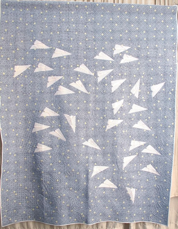 Aerodynamics by Heather Givens, quilted by Karen McTavish Aerodynamics by Heather Givens, quilted by Karen McTavish