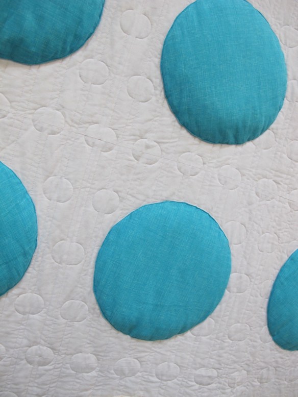 Candy Dots by Samarra Khaja, quilted by Jeanne Jenkins