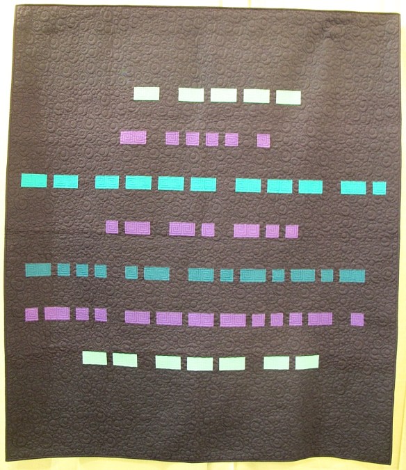 Message in the Dark by Sarah Maxwell, quilted by Sarabeth Rebe Message in the Dark by Sarah Maxwell, quilted by Sarabeth Rebe