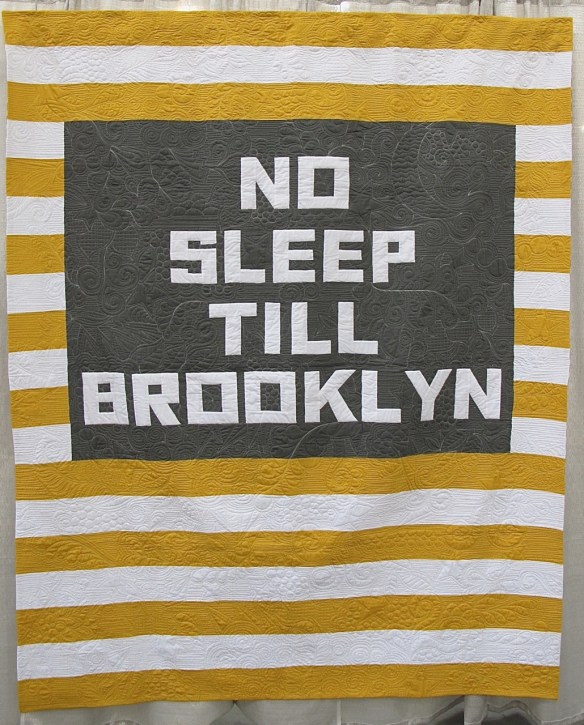 No Sleep Till Brooklyn by Allison Chambers, quilted by Jessica Toye No Sleep Till Brooklyn by Allison Chambers, quilted by Jessica Toye