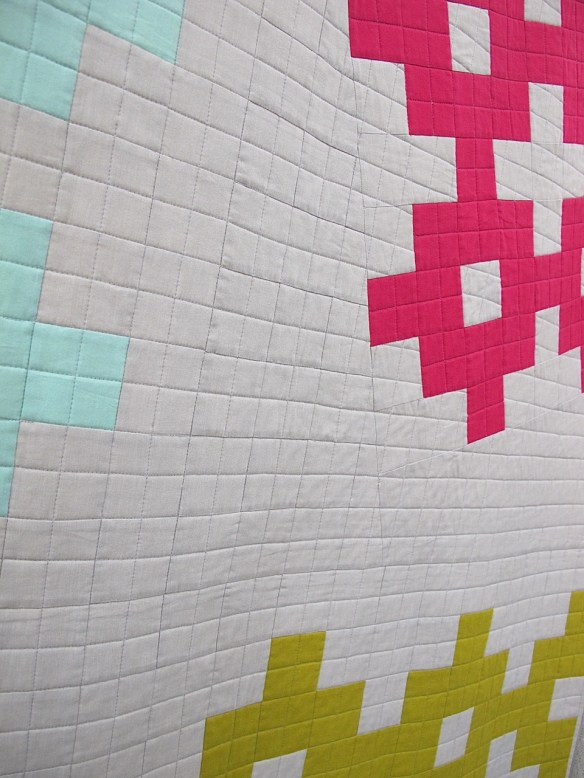 Off the Grid by Michelle Bencsko, pieced and quilted by Linda Spiridon Off the Grid by Michelle Bencsko, pieced and quilted by Linda Spiridon