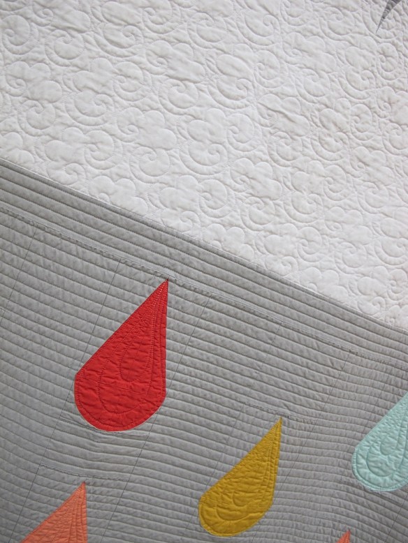 Rainy Day Quilt by Lindsey Neill, quilted by Sarah Wilson from Crinklelove Rainy Day Quilt by Lindsey Neill, quilted by Sarah Wilson from Crinklelove