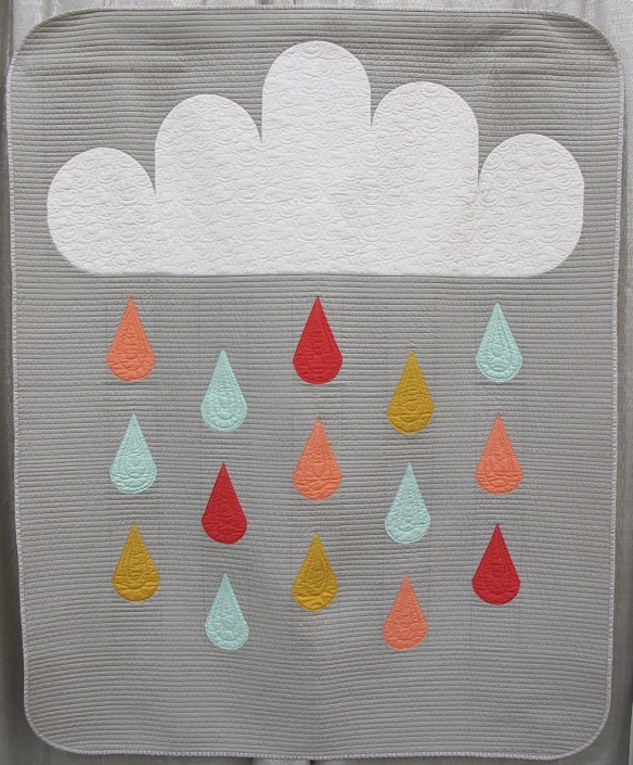 Rainy Day Quilt by Lindsey Neill, quilted by Sarah Wilson from Crinklelove Rainy Day Quilt by Lindsey Neill, quilted by Sarah Wilson from Crinklelove