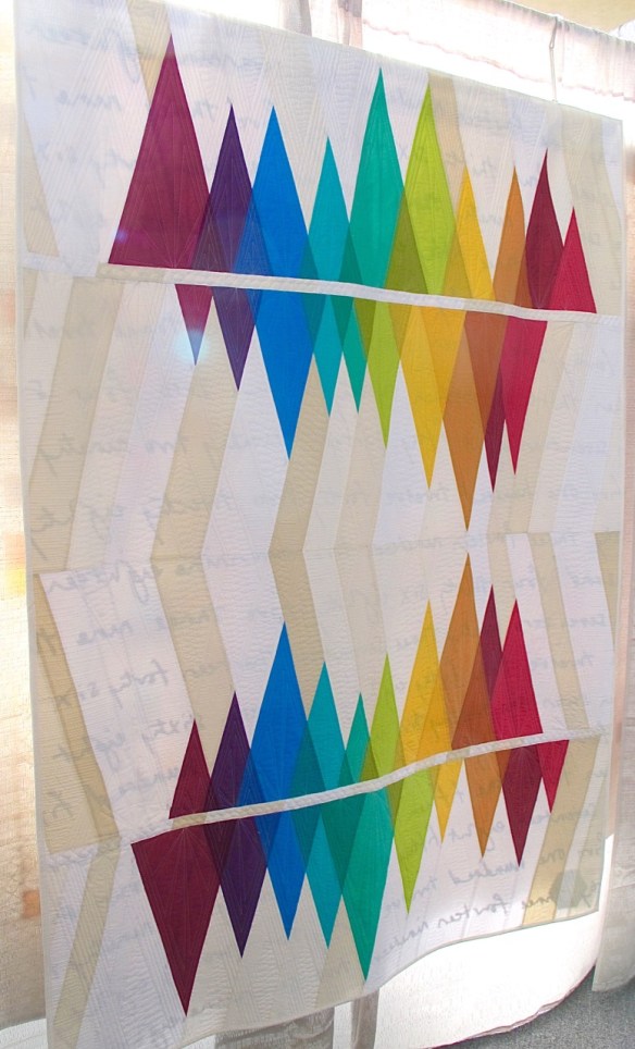 Wavelength by Rebecca Bryan, quilted by Angela Walters Wavelength by Rebecca Bryan, quilted by Angela Walters