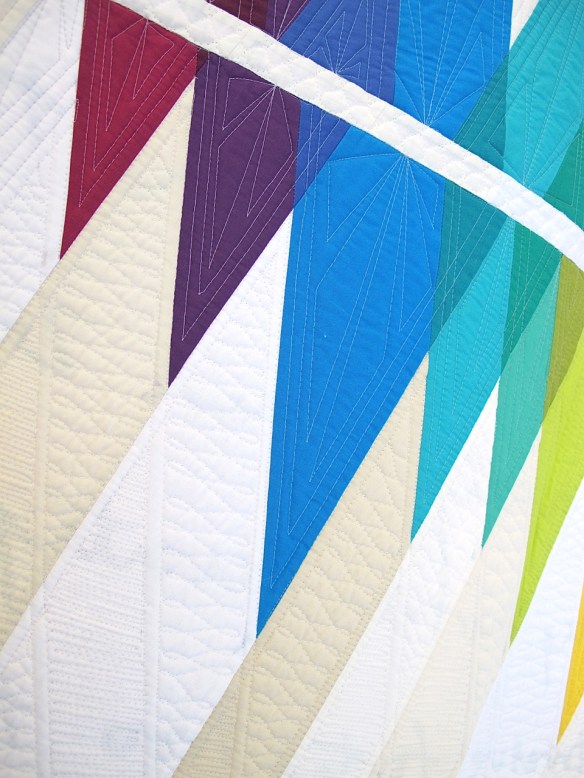 Wavelength by Rebecca Bryan, quilted by Angela Walters Wavelength by Rebecca Bryan, quilted by Angela Walters