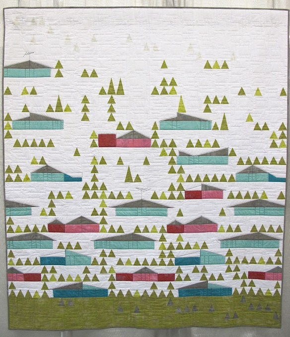 Eichler Homes by Mickey Beebe, quilted by Tami Levin, the Quilted Lemon Eichler Homes by Mickey Beebe, quilted by Tami Levin, the Quilted Lemon