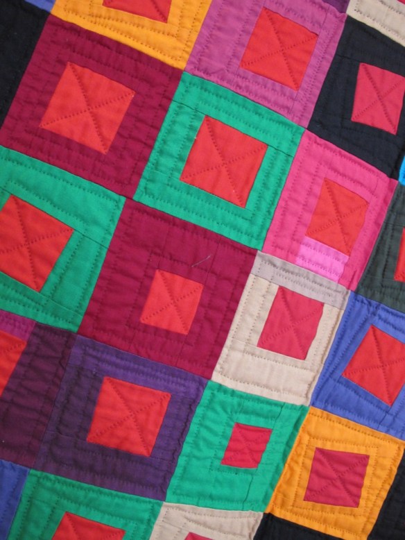 Framed Red Squares II by Gwen Marston Framed Red Squares II by Gwen Marston