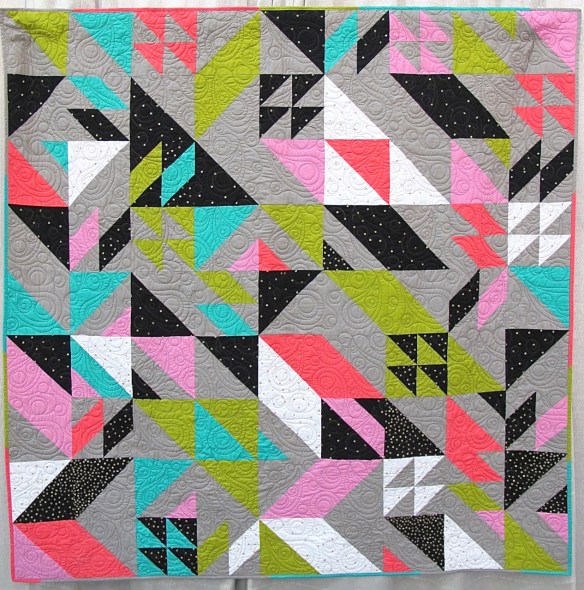 Punk Rock Glitz Quilt by Melissa Draper, quilted by Gina Boyd Punk Rock Glitz Quilt by Melissa Draper, quilted by Gina Boyd