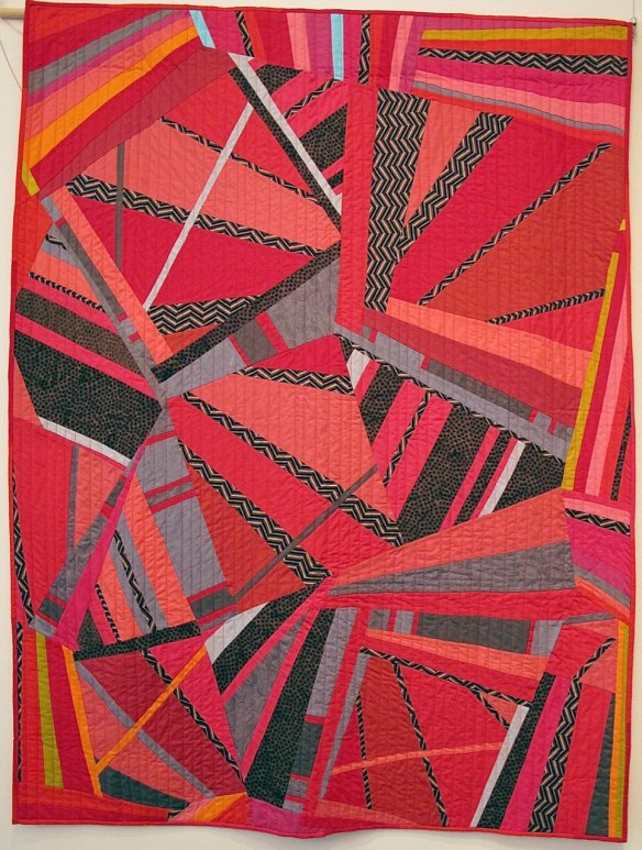 Convergence by Carol Van Zandt, quilted by Terri Carpenter Convergence by Carol Van Zandt, quilted by Terri Carpenter